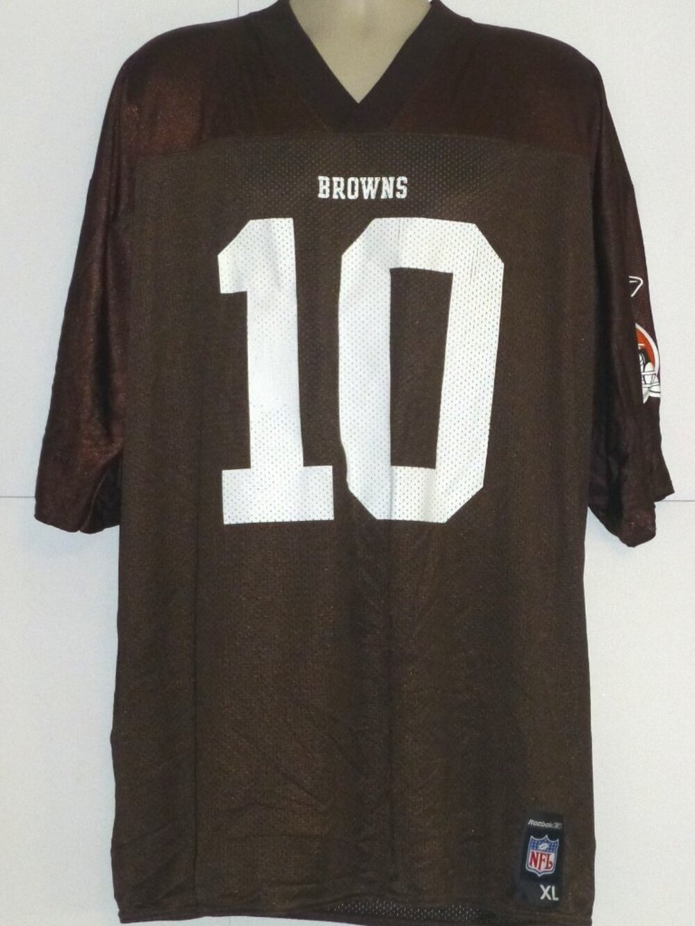 VTG Reebok Brady Quinn #10 Cleveland Browns Men's Jersey Size: XL NOT STITCHED